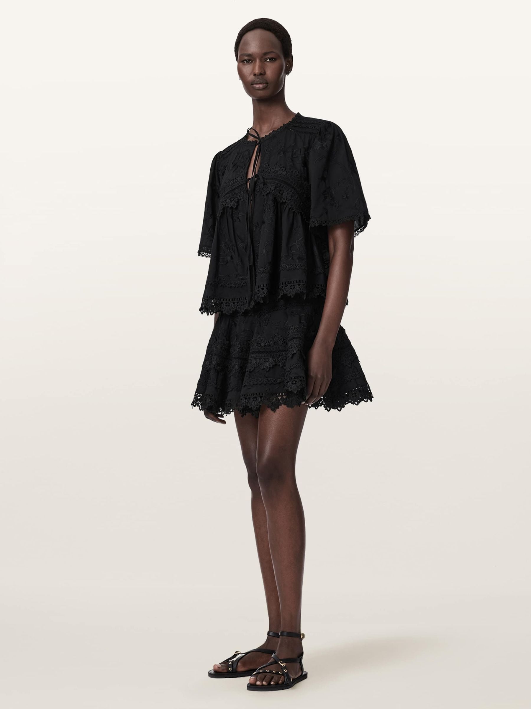 Buy AllSaints Black Lillith Top from Next USA