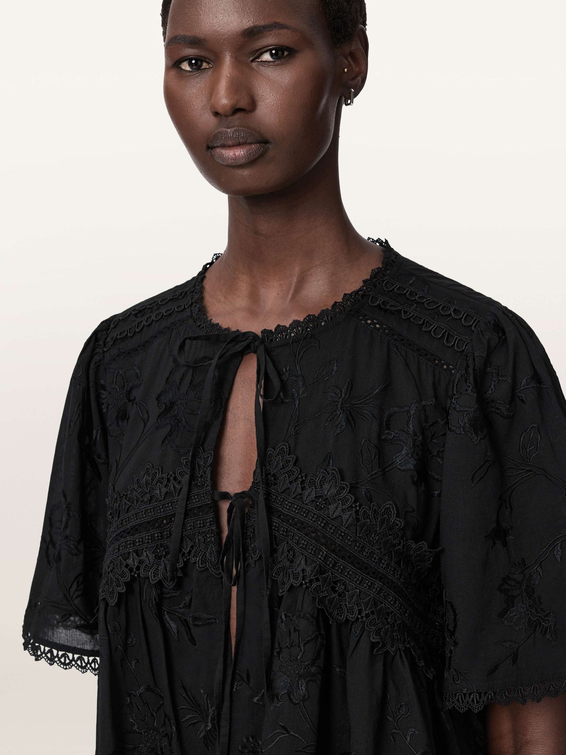 Buy AllSaints Black Lillith Top from Next USA