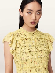 AllSaints Yellow Lauren Dress - Image 3 of 6