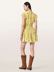AllSaints Yellow Lauren Dress - Image 5 of 6