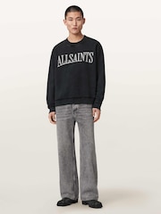 AllSaints Black Dash Crew Sweat Tops - Image 2 of 7