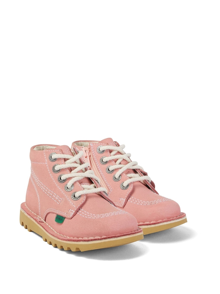 Kickers Pink Infant Unisex Kick Hi Zip Nbk Boots - Image 1 of 6