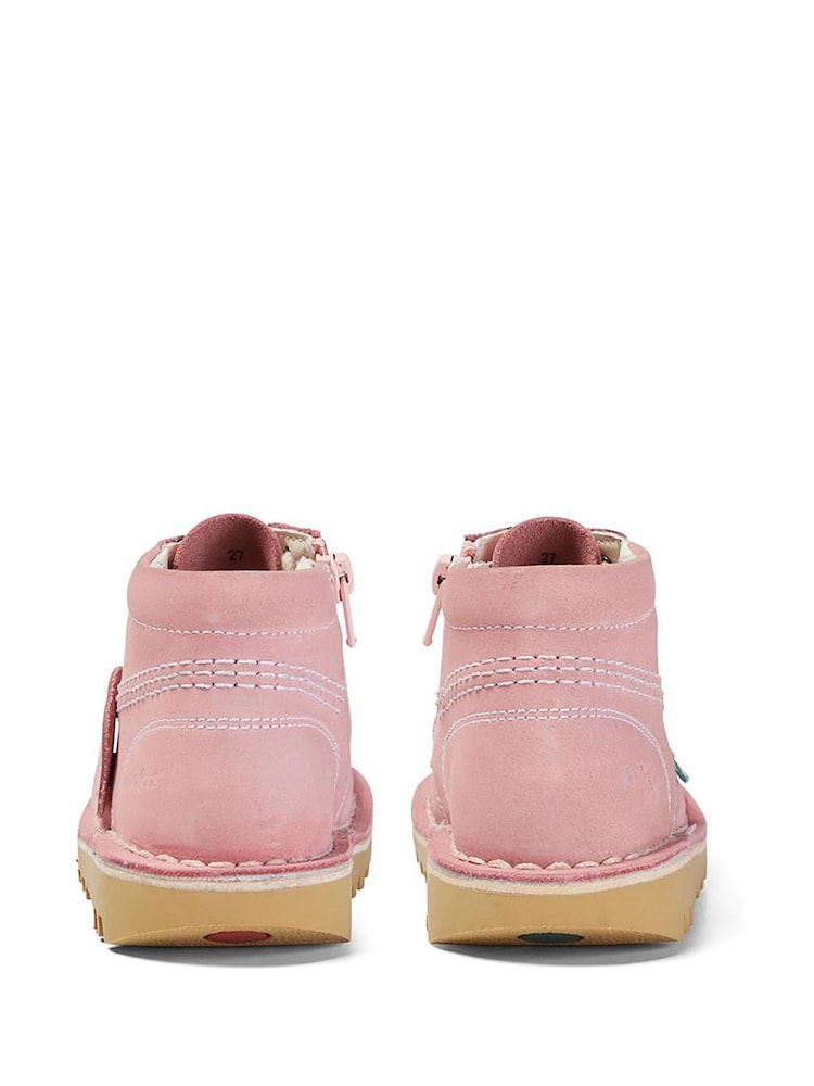 Kickers Pink Infant Unisex Kick Hi Zip Nbk Boots - Image 6 of 6
