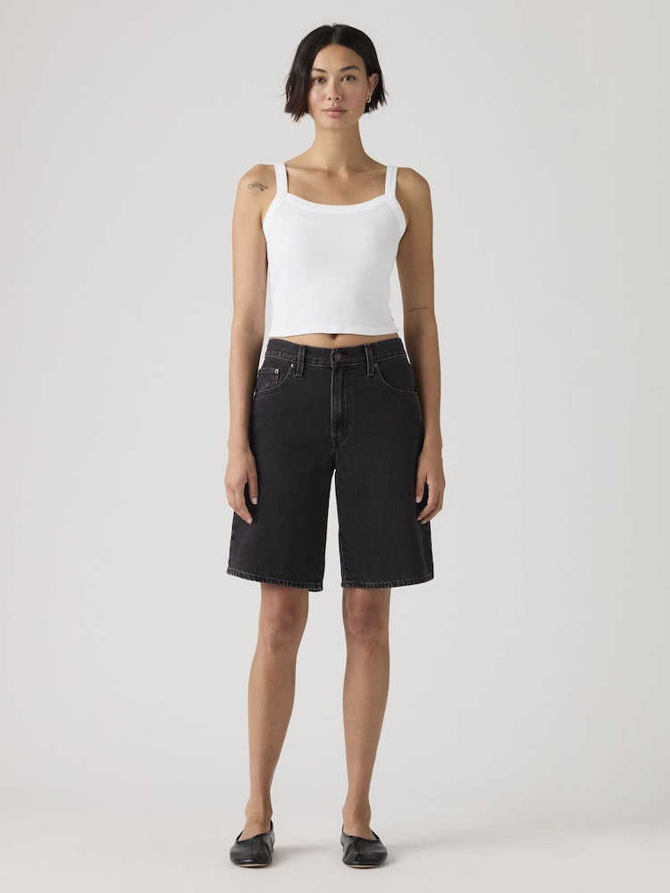 Levi's Black Baggy Dad Shorts - Image 2 of 6