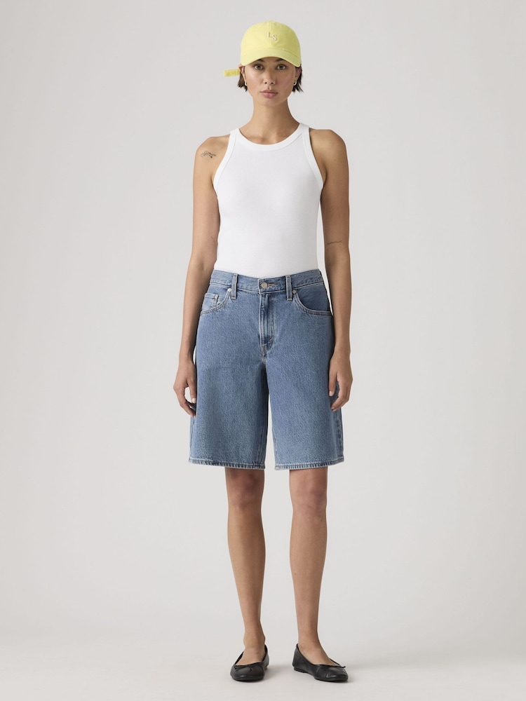 Levi's Mid Blue Denim Baggy Dad Shorts - Image 1 of 6