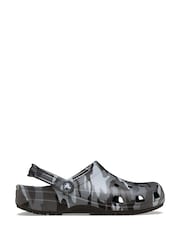 Crocs Black Classic Camouflage Clogs - Image 1 of 7