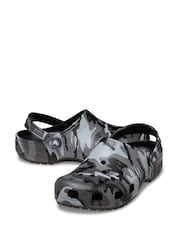 Crocs Black Classic Camouflage Clogs - Image 4 of 7