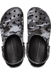 Crocs Black Classic Camouflage Clogs - Image 5 of 7