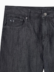 Armani Exchange Blue Slim-Fit Logo Jeans - Image 5 of 5