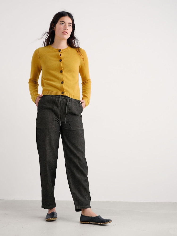 Seasalt Cornwall Black Sholl Trousers - Image 2 of 5 Seasalt Cornwall Black Sholl Trousers - Image 2 of 5
