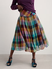 Seasalt Cornwall Purple Exhibition Skirt - Image 2 of 5