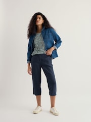 Seasalt Cornwall Blue Brawn Point Crops - Image 2 of 5