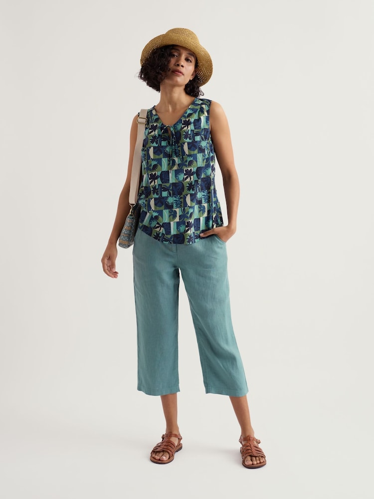 Seasalt Cornwall Blue Brawn Point Trousers - Image 1 of 5 Seasalt Cornwall Blue Brawn Point Trousers - Image 1 of 5