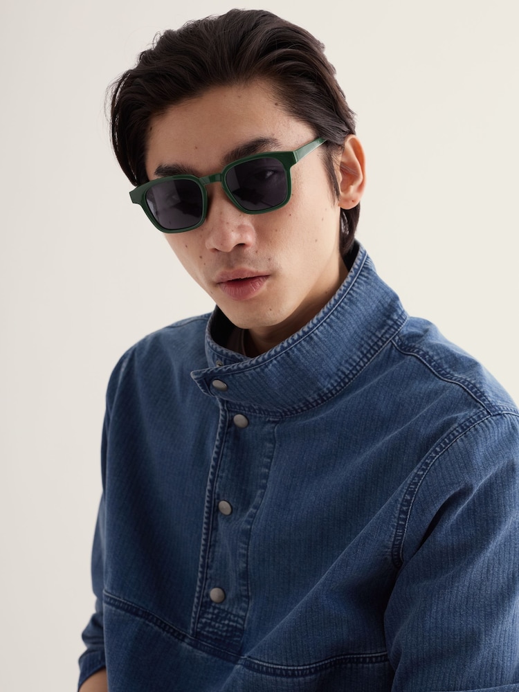 Seasalt Cornwall Green Growan Sunglasses - Image 6 of 6