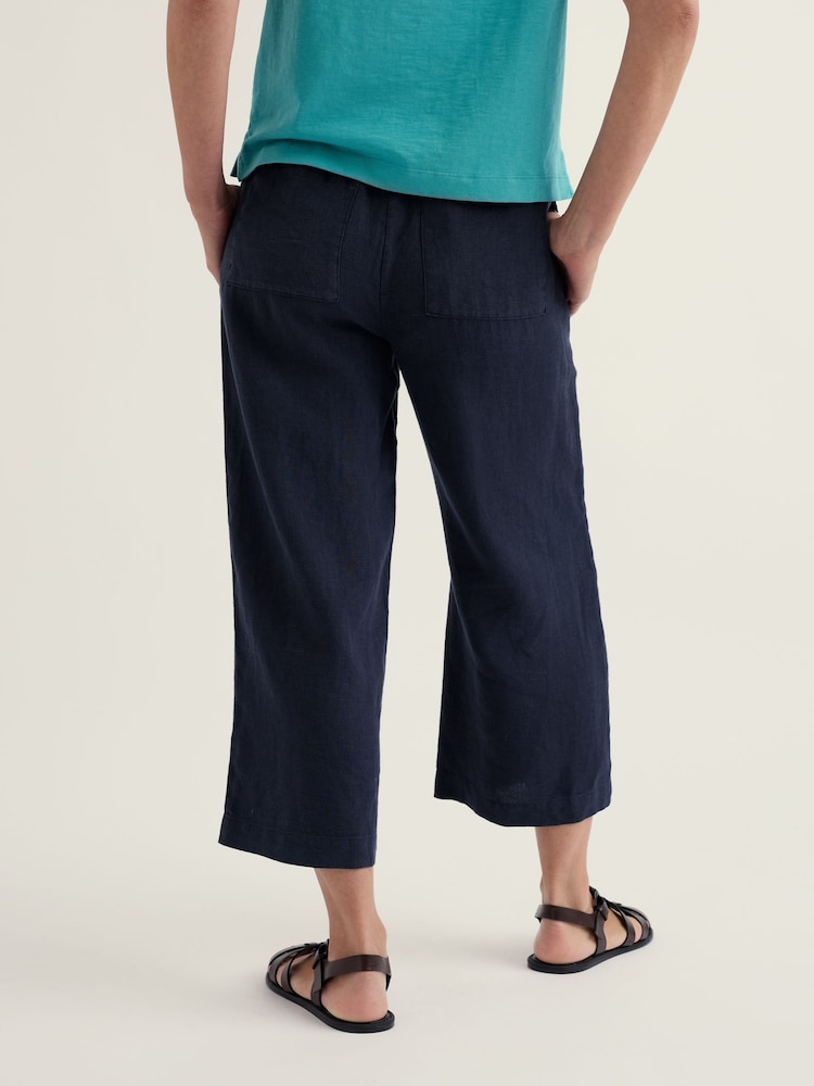 Seasalt Cornwall Blue Tide Flow Crops - Image 2 of 5