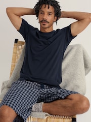 Seasalt Cornwall Blue Holanek Pyjama Short Set - Image 1 of 5