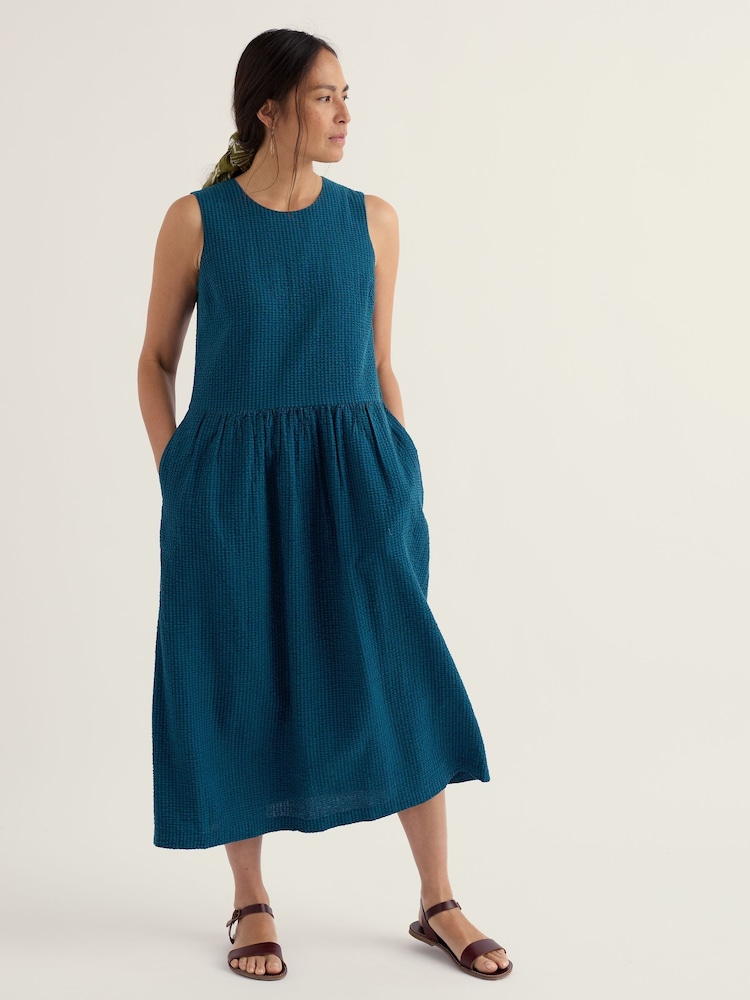 Seasalt Cornwall Blue Brouse Dress - Image 1 of 5 Seasalt Cornwall Blue Brouse Dress - Image 1 of 5