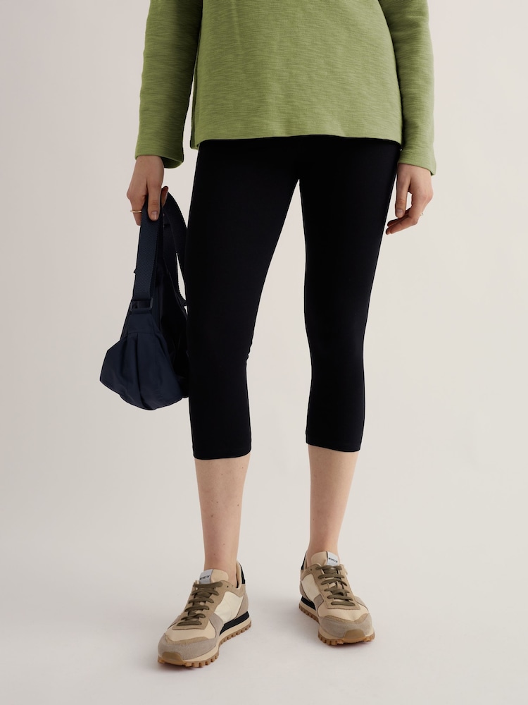 Seasalt Cornwall Black Charming Cropped Leggings - Image 1 of 5