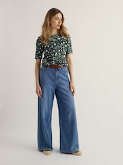 Seasalt Cornwall Dark Green Poisson T-Shirt - Image 2 of 5