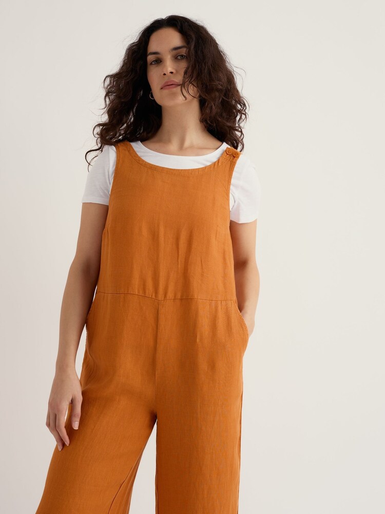 Seasalt Cornwall Yellow Salt Air Jumpsuit - Image 2 of 5