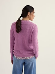 Seasalt Cornwall Purple Kinter Jumper - Image 3 of 5