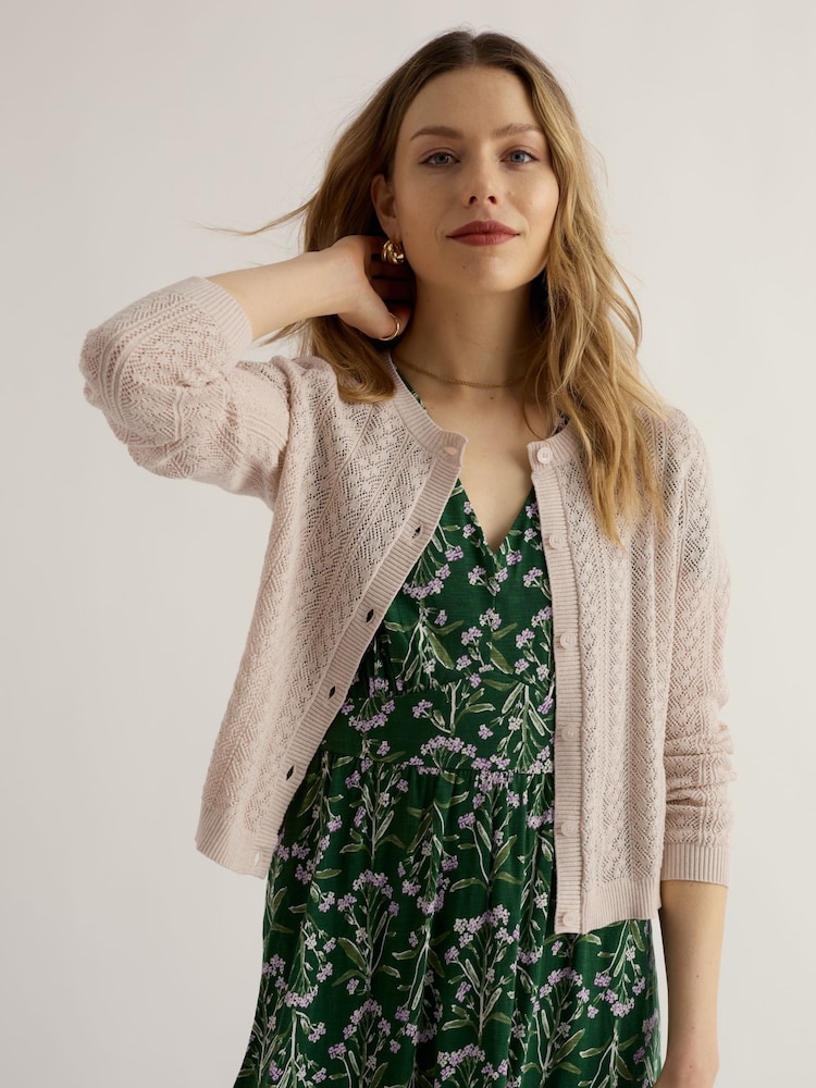 Seasalt Cornwall Natural Willowing Cardigan - Image 1 of 5 Seasalt Cornwall Natural Willowing Cardigan - Image 1 of 5