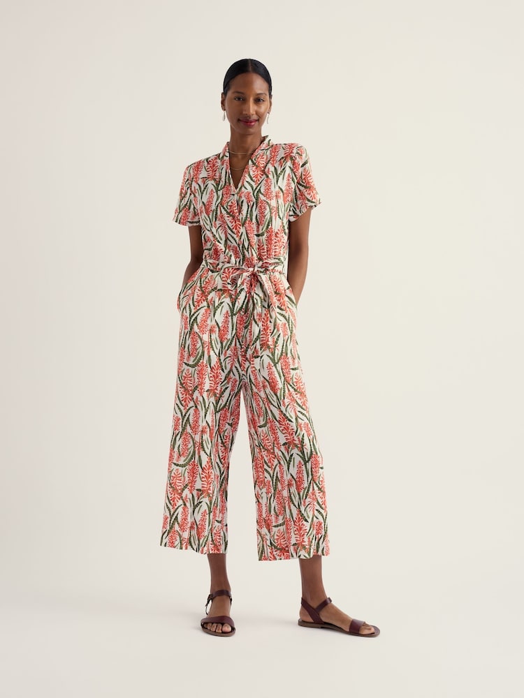 Seasalt Cornwall White Treen Cove Jumpsuit - Image 1 of 5