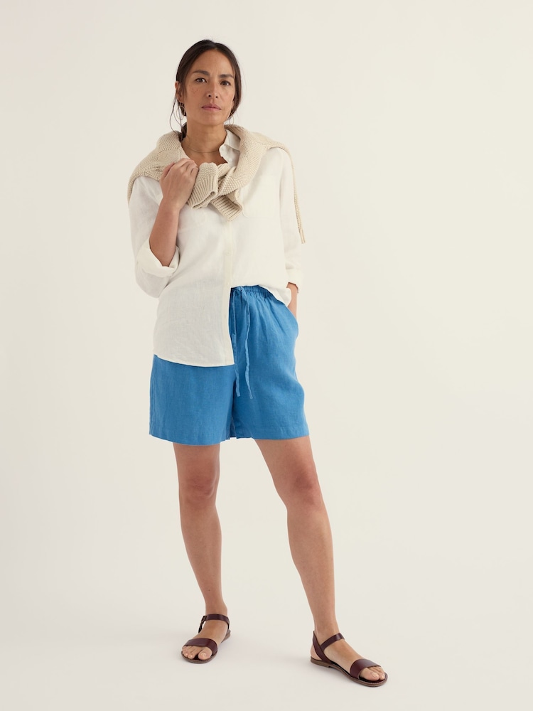 Seasalt Cornwall Blue Tide Flow Shorts - Image 2 of 5