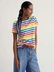 Seasalt Cornwall Orange Sailor T-Shirt - Image 1 of 4