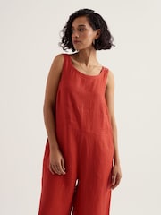 Seasalt Cornwall Orange Salt Air Jumpsuit - Image 3 of 5
