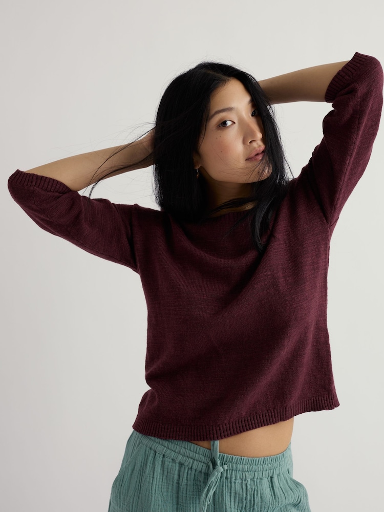 Seasalt Cornwall Brown Knavock Jumper Plain - Image 1 of 5 Seasalt Cornwall Brown Knavock Jumper Plain - Image 1 of 5