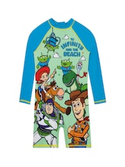 Character Green Disney Toy Story Swimsuit Woody, Buzz Lightyear, Jessie - Image 1 of 11