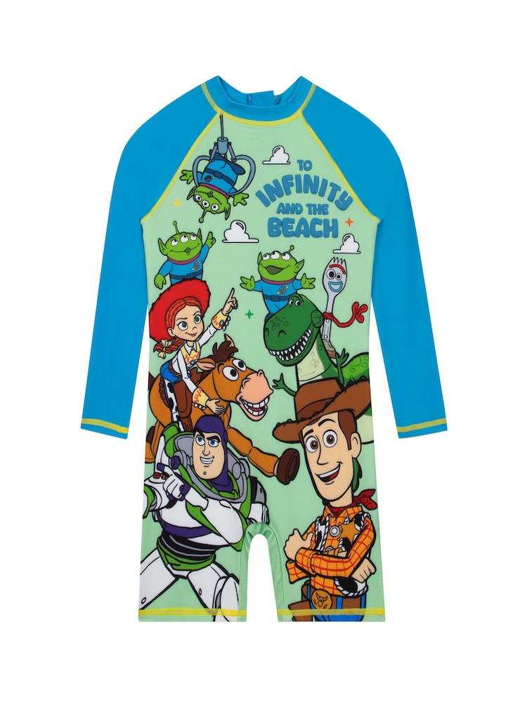 Character Green Disney Toy Story Swimsuit Woody, Buzz Lightyear, Jessie - Image 1 of 11 Character Green Disney Toy Story Swimsuit Woody, Buzz Lightyear, Jessie - Image 1 of 11