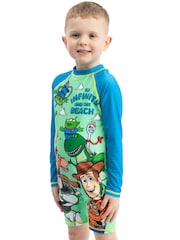 Character Green Disney Toy Story Swimsuit Woody, Buzz Lightyear, Jessie - Image 9 of 11