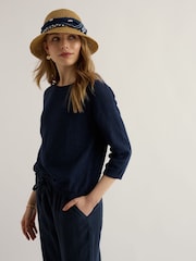 Seasalt Cornwall Blue Knavock Jumper Plain - Image 1 of 5