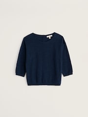 Seasalt Cornwall Blue Knavock Jumper Plain - Image 4 of 5