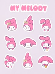 Character Purple Hello Kitty T-Shirt My Melody - Image 3 of 8