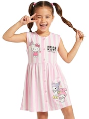 Character Pink Hello Kitty Stripes Dress - Image 4 of 11