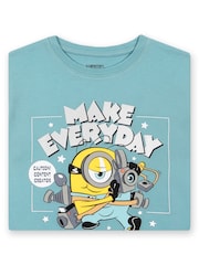 Character Blue Minions T-Shirt With Metallic Detail - Image 6 of 9