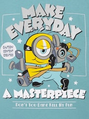 Character Blue Minions T-Shirt With Metallic Detail - Image 9 of 9