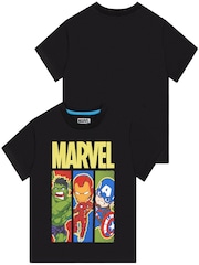 Character Blue Marvel Avengers Iron Man, Captain America And Hulk T-Shirts 3 Pack - Image 2 of 5
