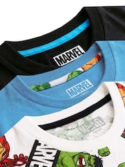 Character Blue Marvel Avengers Iron Man, Captain America And Hulk T-Shirts 3 Pack - Image 5 of 5