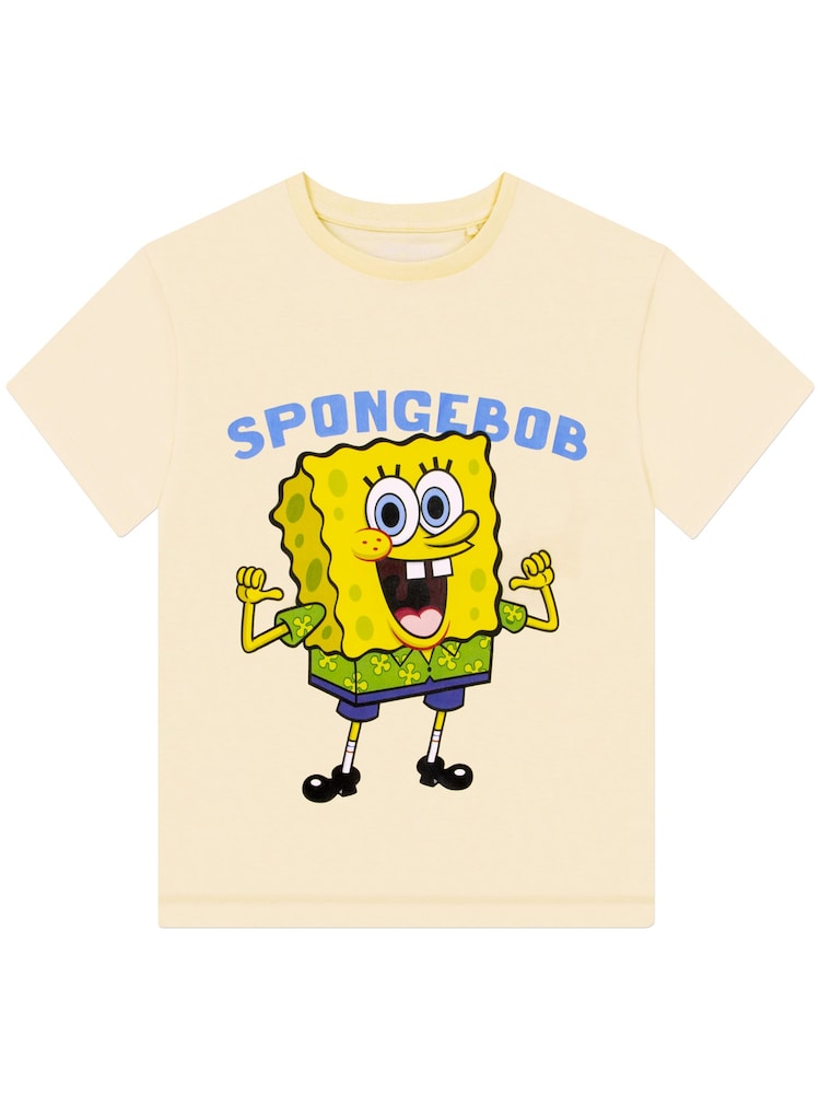 Character Yellow SpongeBob SquarePants T-Shirt - Image 2 of 6 Character Yellow SpongeBob SquarePants T-Shirt - Image 2 of 6