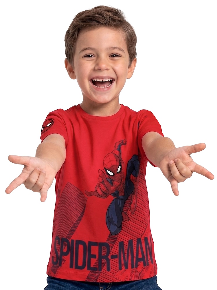 Character Red Marvel Spider-Man T-Shirt - Image 2 of 10