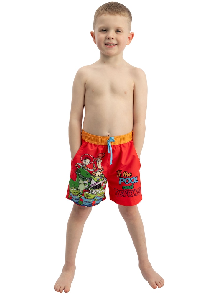Character Red Disney Toy Story Swimming Trunks Woody, Buzz Lightyear And Friends - Image 2 of 8