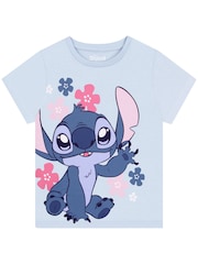 Character Blue Disney Lilo & Stitch T-Shirts 3 Pack - Image 2 of 5