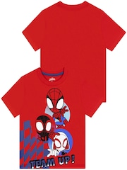 Character Blue Marvel Spidey And His Amazing Friends T-Shirts 3 Pack - Image 4 of 5
