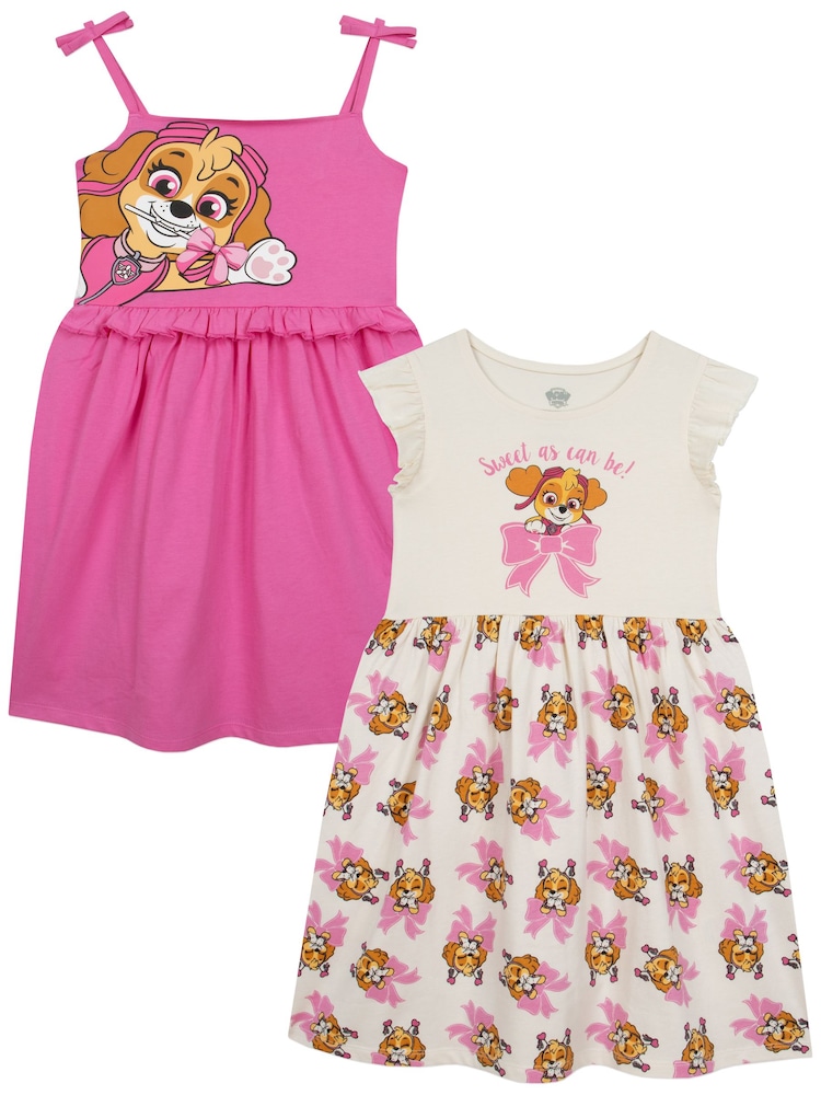 Character Pink PAW Patrol Skye Dresses 2 Pack - Image 1 of 5 Character Pink PAW Patrol Skye Dresses 2 Pack - Image 1 of 5