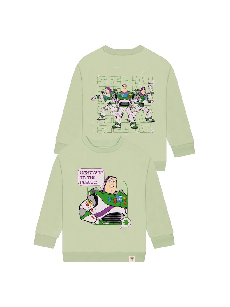 Character Green Disney Toy Story Sweatshirt Buzz Lightyear - Image 1 of 6