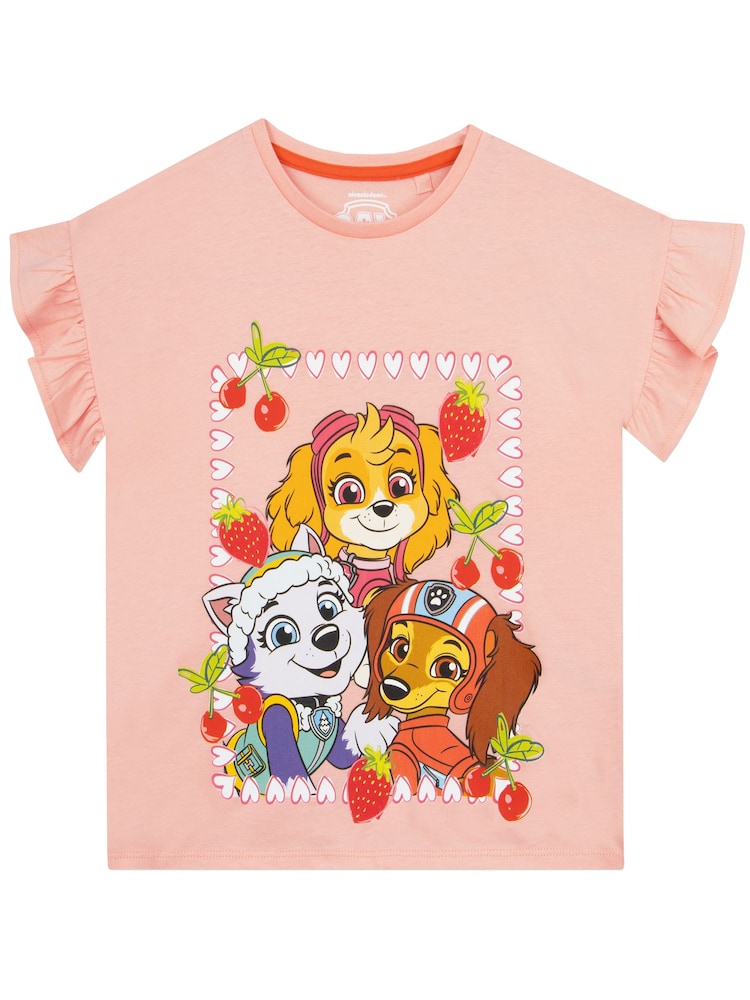 Character Cream Paw Patrol Stawberries T-Shirt - Image 1 of 9 Character Cream Paw Patrol Stawberries T-Shirt - Image 1 of 9